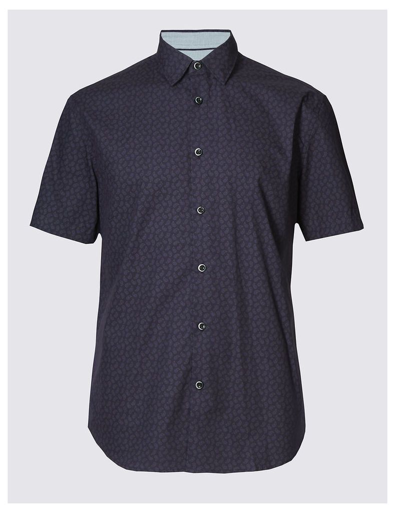 Limited Edition Pure Cotton Slim Fit Printed Shirt