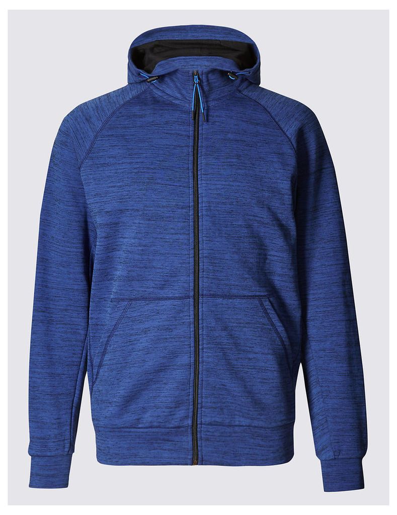 M&S Collection Textured Active Hooded Top