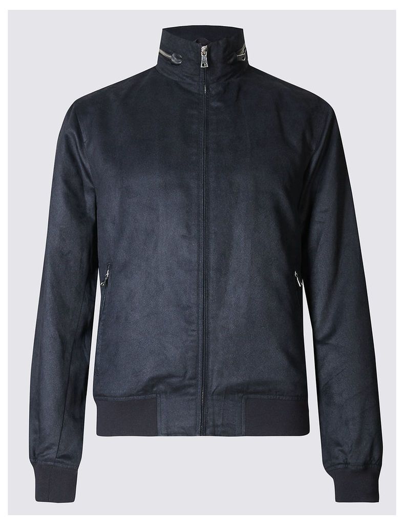 M&S Collection Mock Suede Bomber Jacket