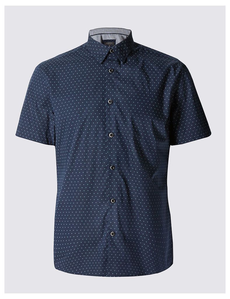 Limited Edition Pure Cotton Slim Fit Printed Shirt