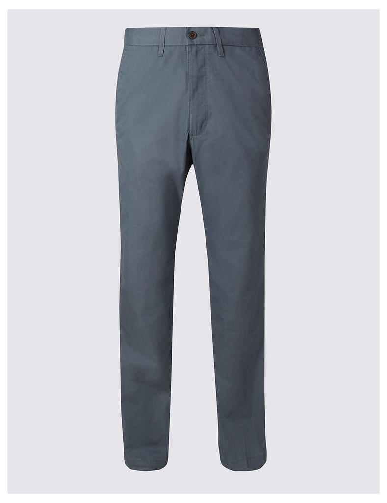 M&S Collection Regular Fit Cotton Rich Chinos
