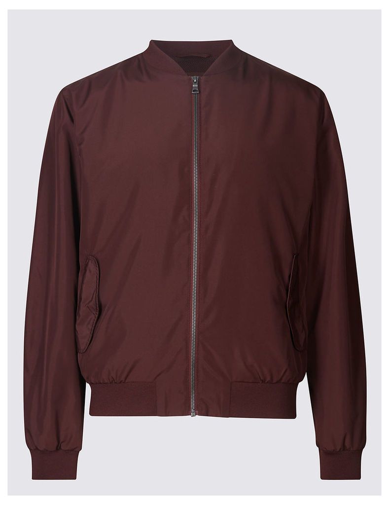 M&S Collection Baseball Bomber Jacket with Stormwear