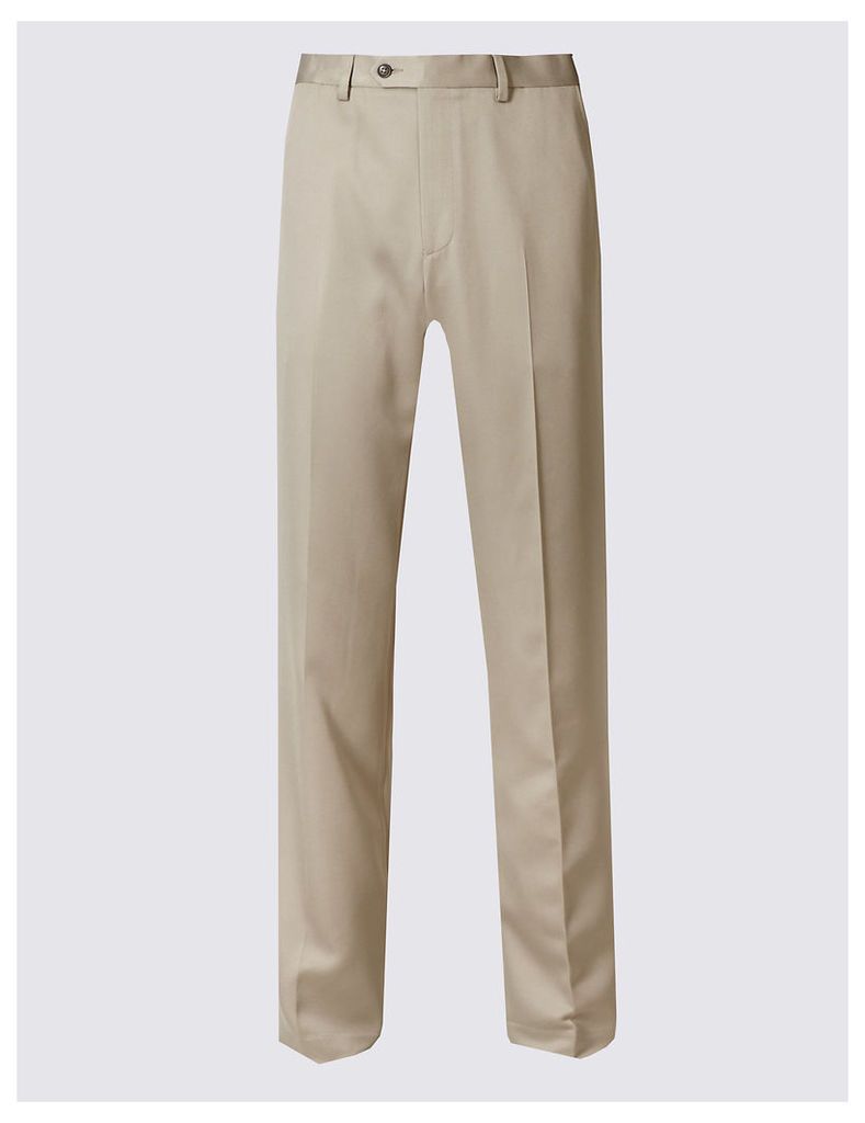 M&S Collection Regular Fit Flat Front Trousers