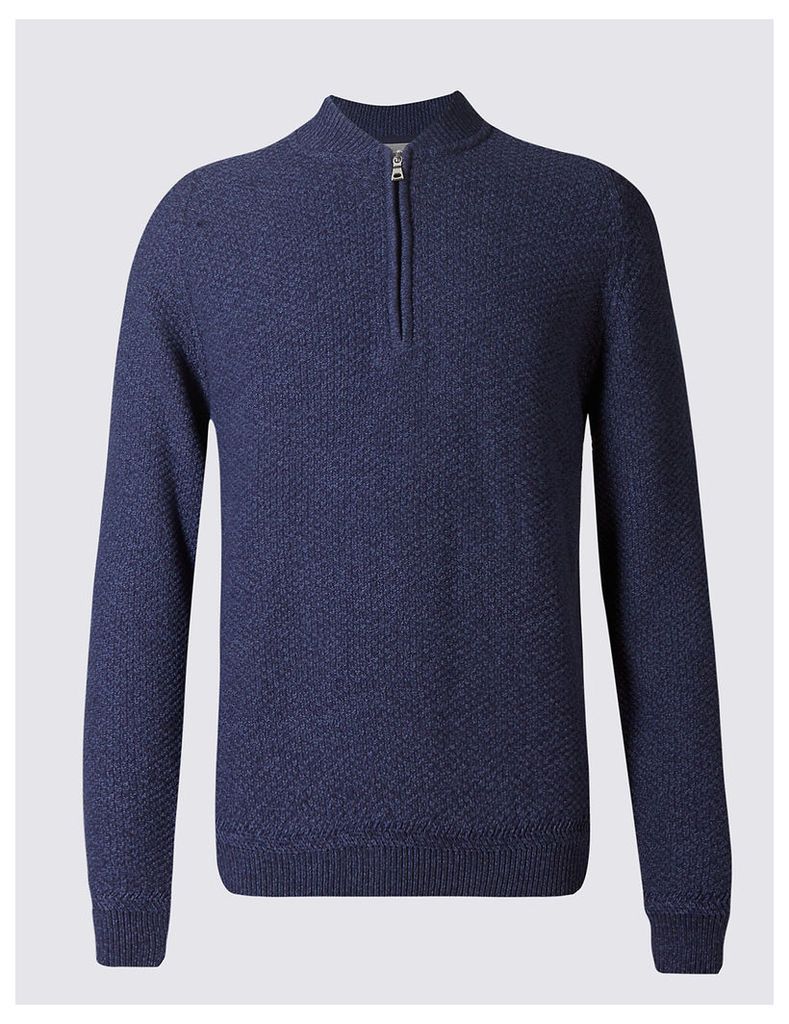 M&S Collection Pure Cotton Baseball Jumper