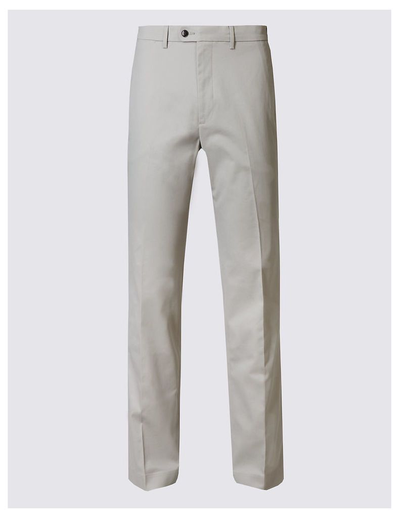 M&S Collection Pure Cotton Slim Fit Chinos with Stretch