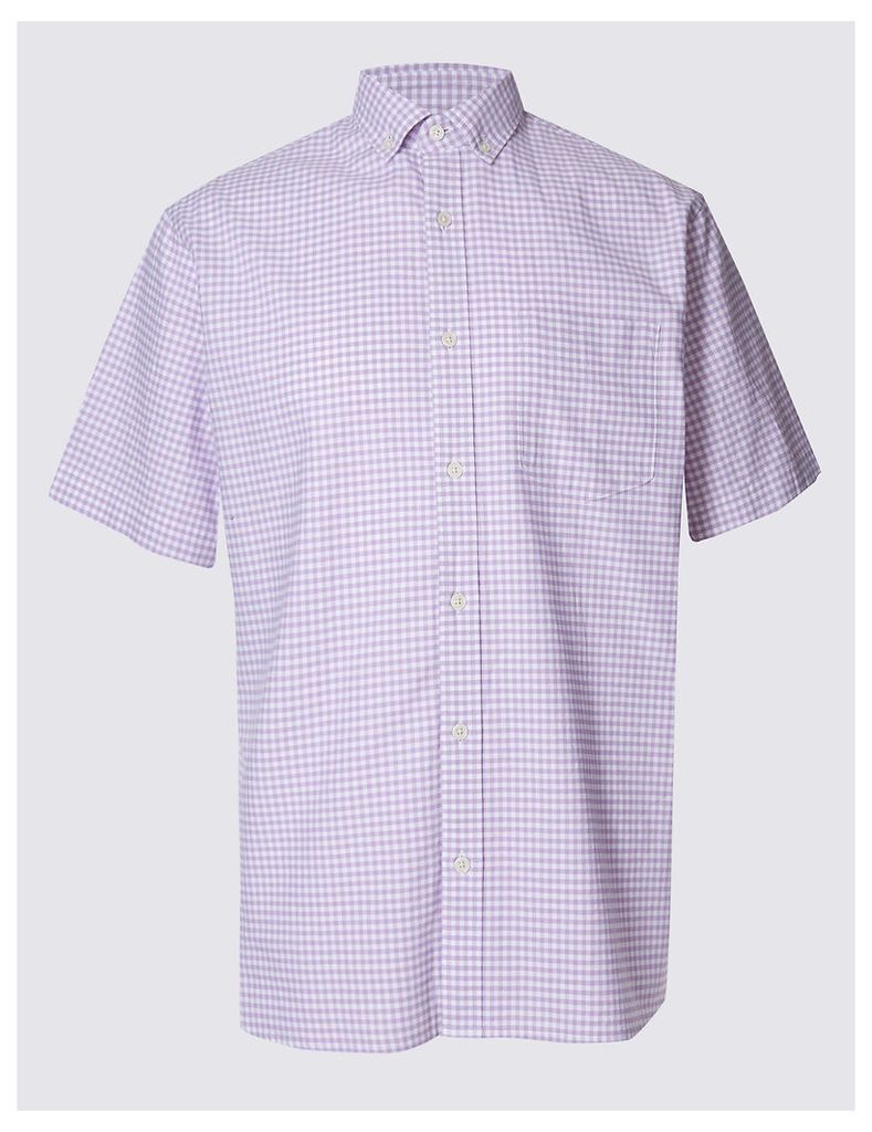 M&S Collection Pure Cotton Oxford Shirt with Pocket