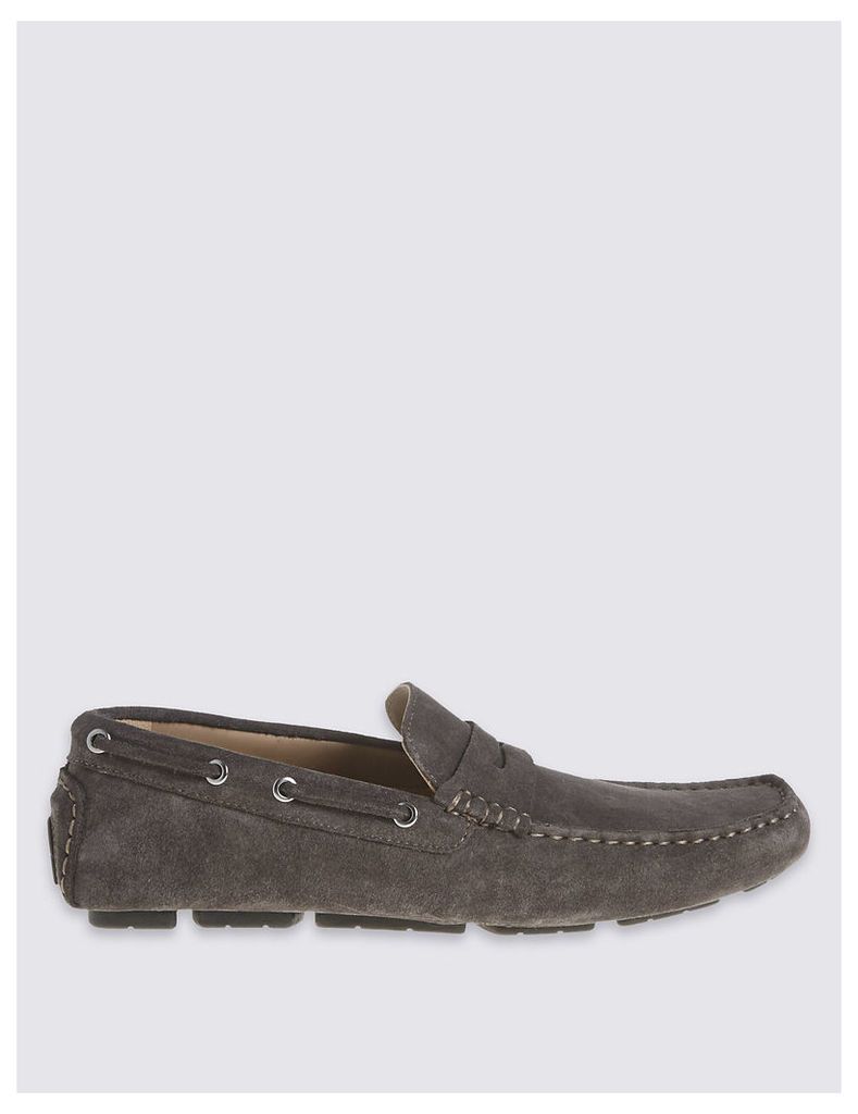 M&S Collection Suede Driver Slip-on Shoes