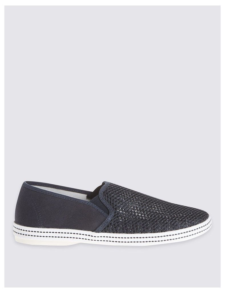 M&S Collection Mesh Espadrille Slip-on Shoes