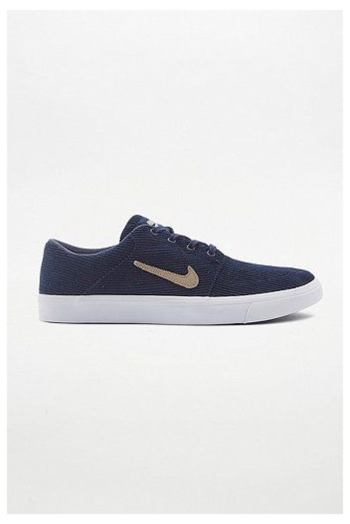 Nike SB Portmore Obsidian Canvas Trainers, Navy