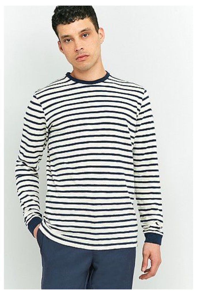 Edwin Tokyo Blues Breton Stripe Long-Sleeve T-shirt, IVORY