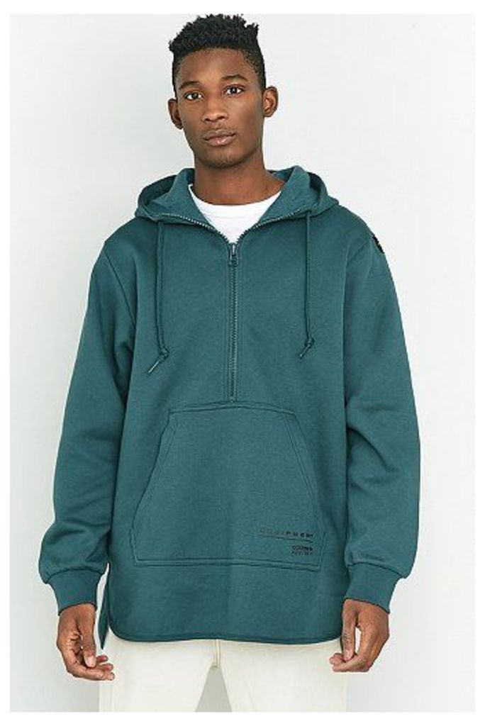 adidas EQT Mystery Green Scallop Pullover Hoodie, TURQUOISE