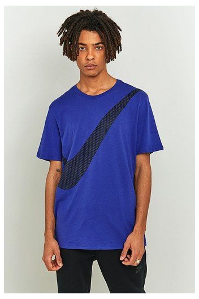 Nike Sportswear Deep Night Diagonal Swoosh T-shirt, Blue