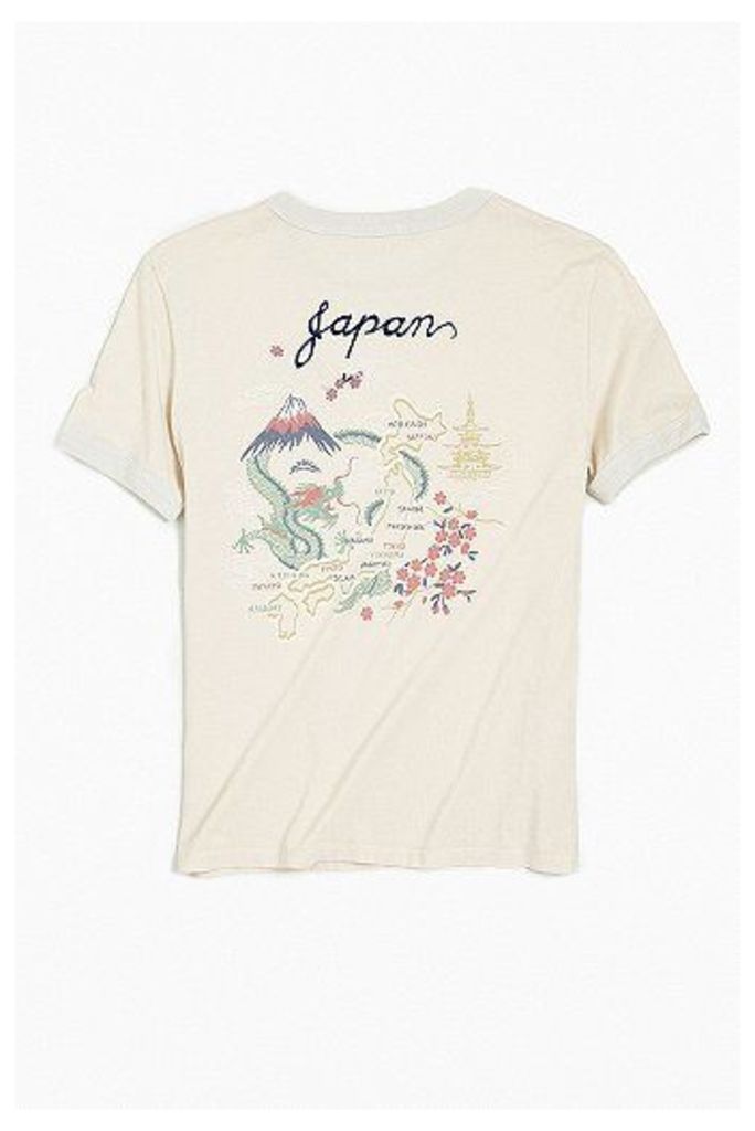Fanclub Japan Souvenir Ringer T-shirt, White