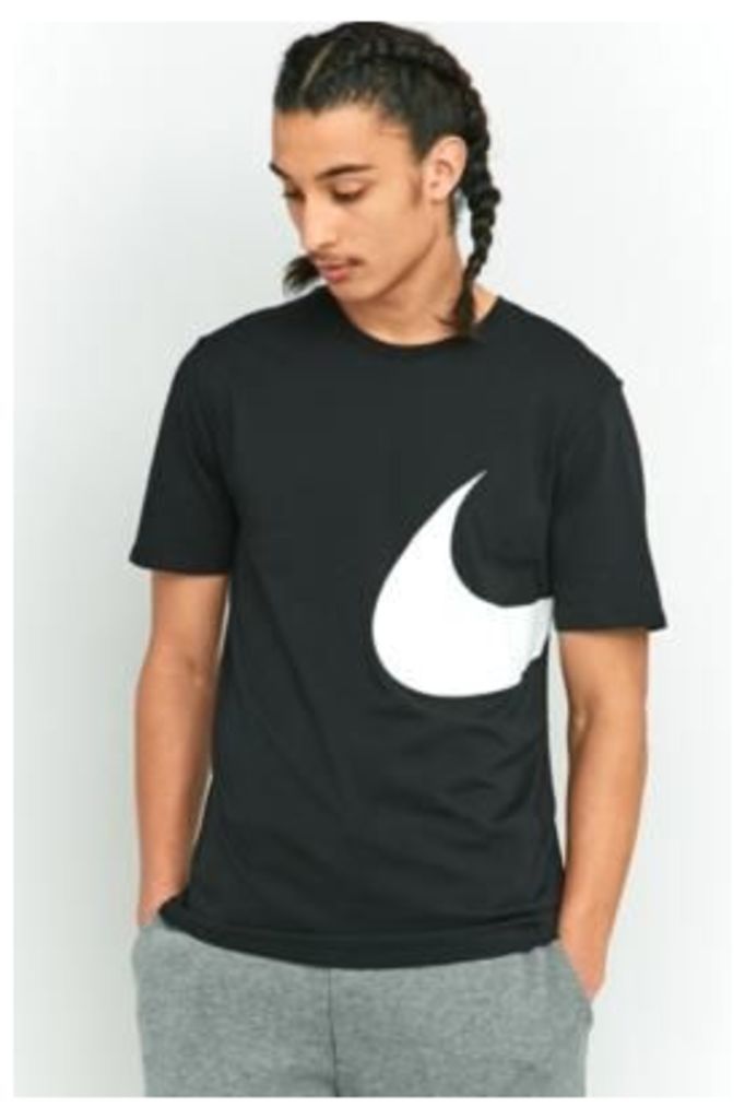 Nike Sportswear Hybrid Swoosh T-shirt, BLACK