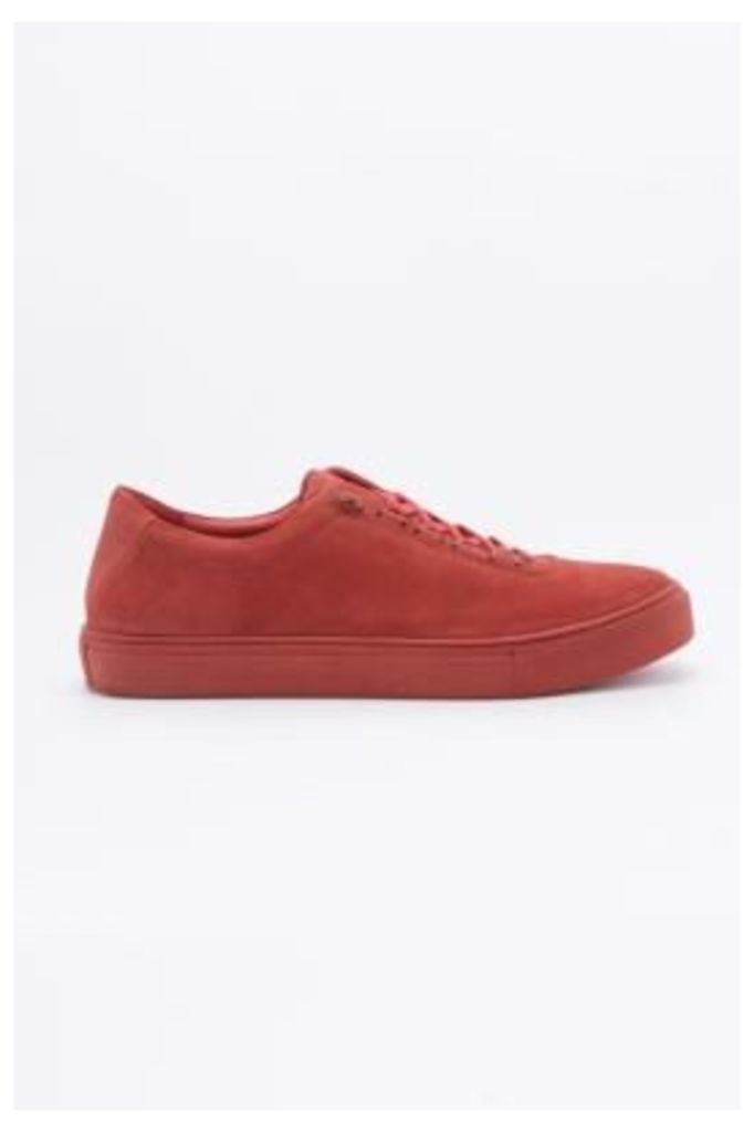 K-Swiss Court Classico Red Suede Trainers, Red