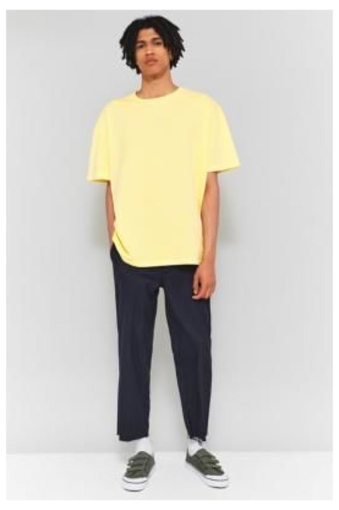 UO Yellow Drop Shoulder Short-Sleeve T-shirt, Yellow