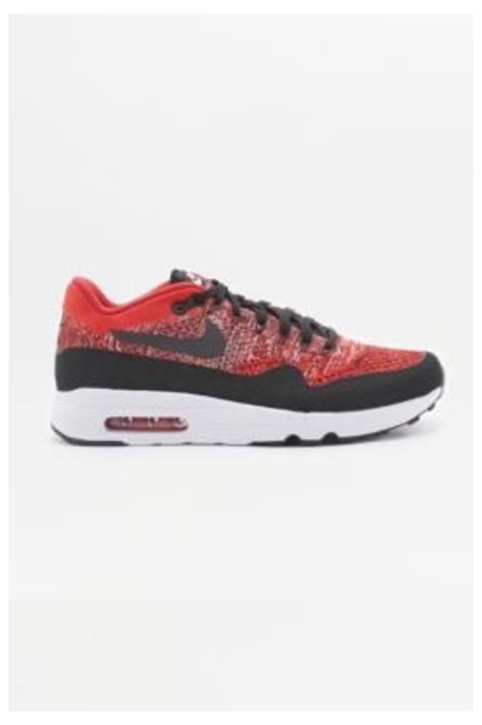 Nike Air Max 1 Ultra 2.0 Red Flyknit Trainers, Red
