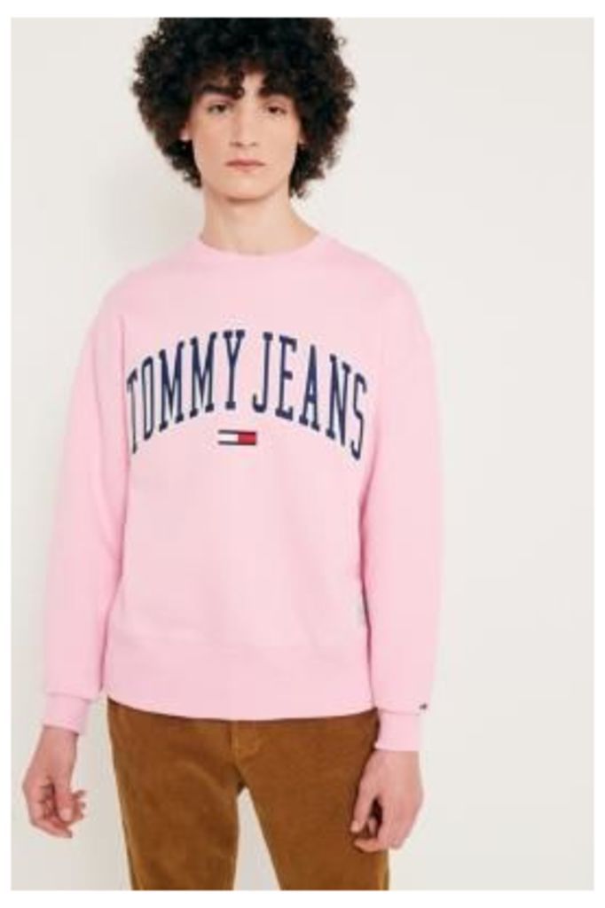 Tommy Jeans Collegiate Pink Sweatshirt, purple