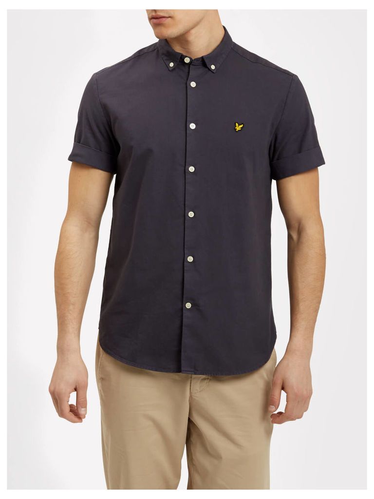 Lyle & Scott Garment Dye Short Sleeve Oxford Shirt