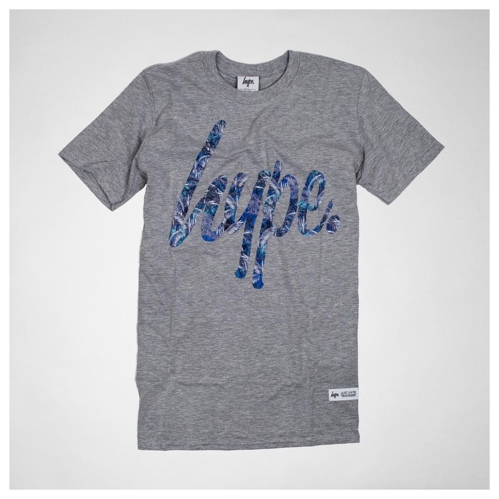 Blue Palm Print T-Shirt
