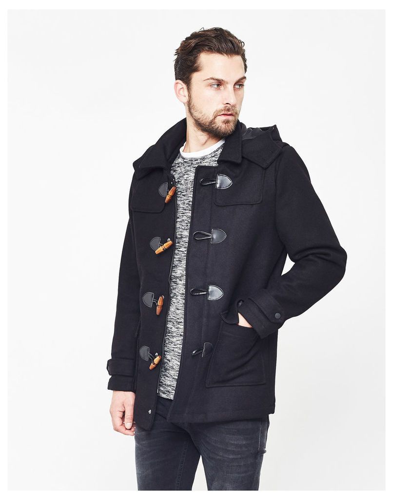 Only & Sons Orville Duffle Coat Black