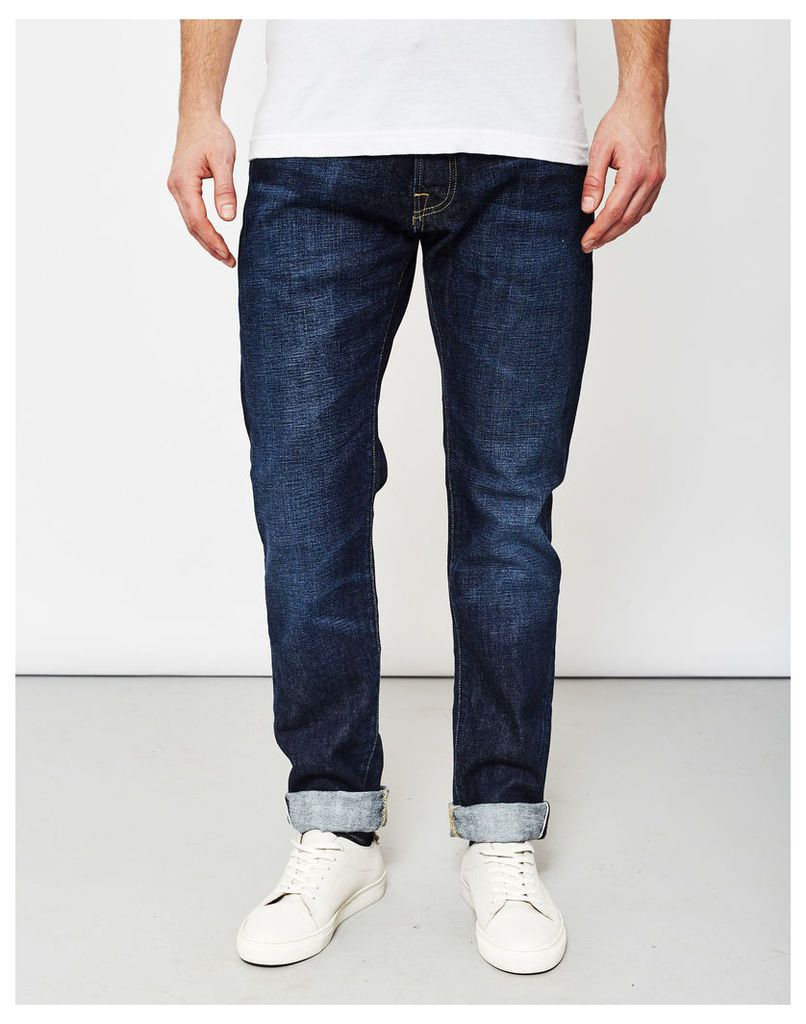 Edwin ED-55, Red Listed Selvedge, Relaxed Tapered, 14oz, Washed Jeans