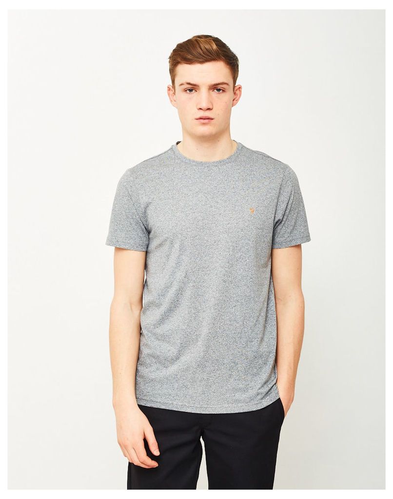 Farah Denny Marl Short Sleeve T-Shirt Grey