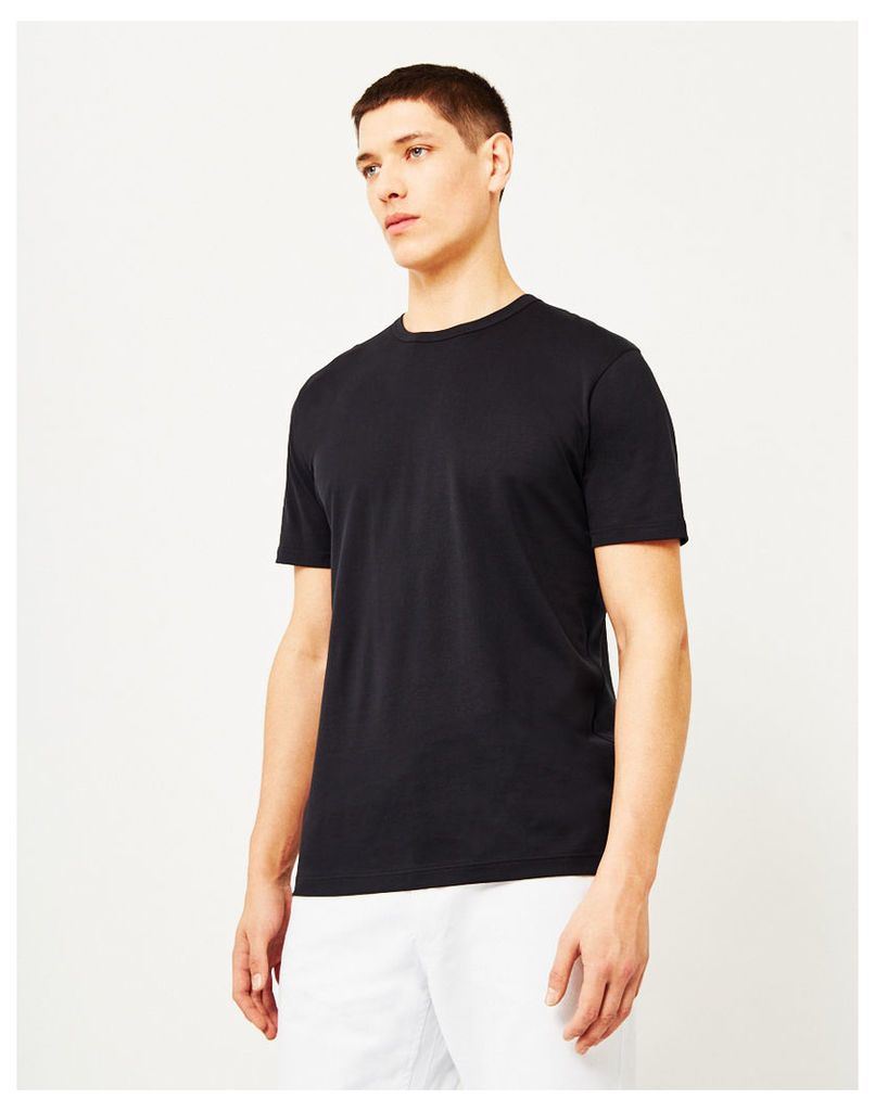 Sunspel Q82 Short Sleeve T-Shirt Black