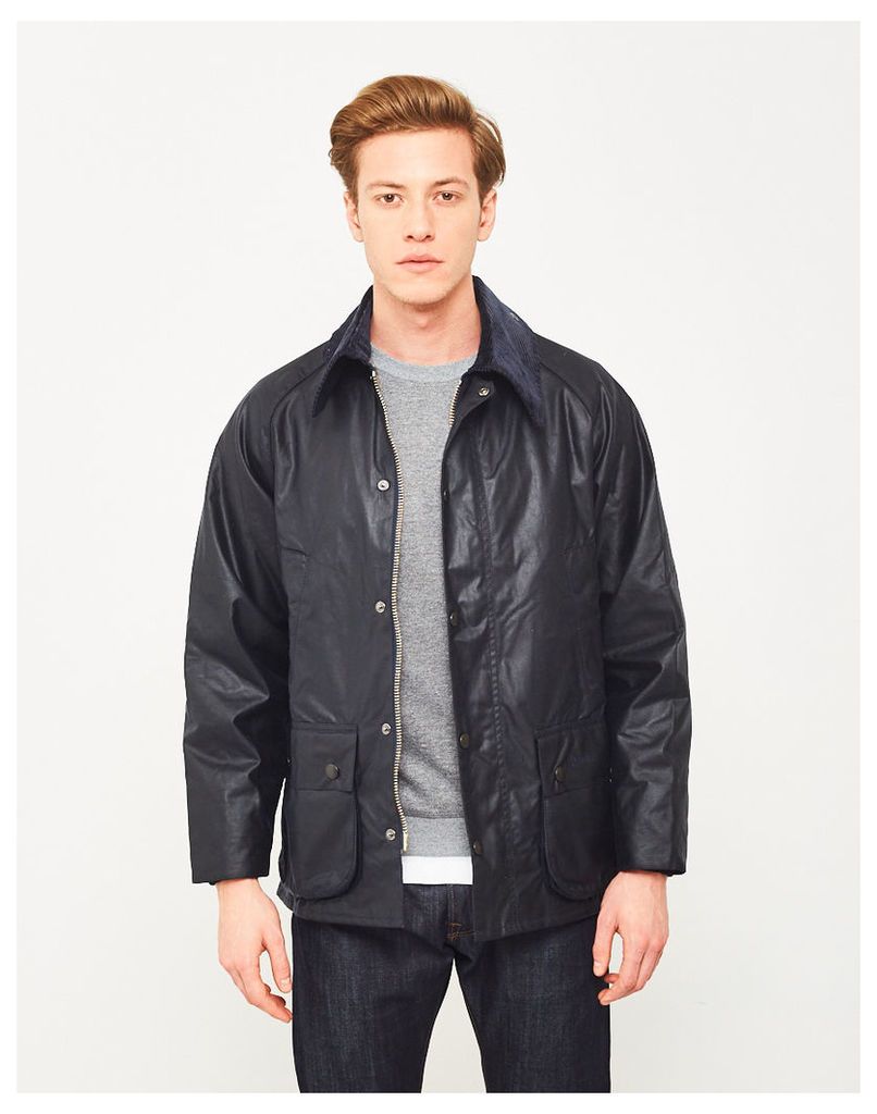 Barbour Waxed Bedale Jacket Navy