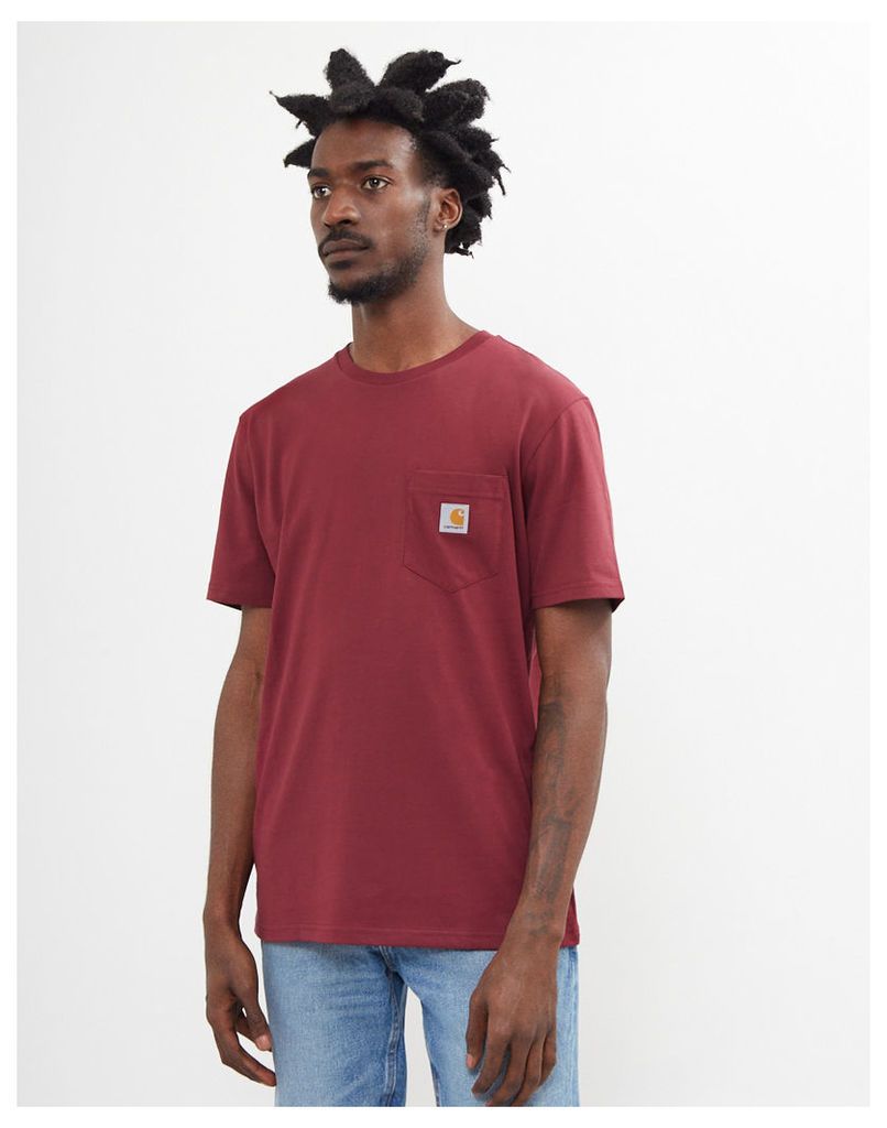Carhartt WIP Short Sleeve Pocket T-Shirt Burgundy