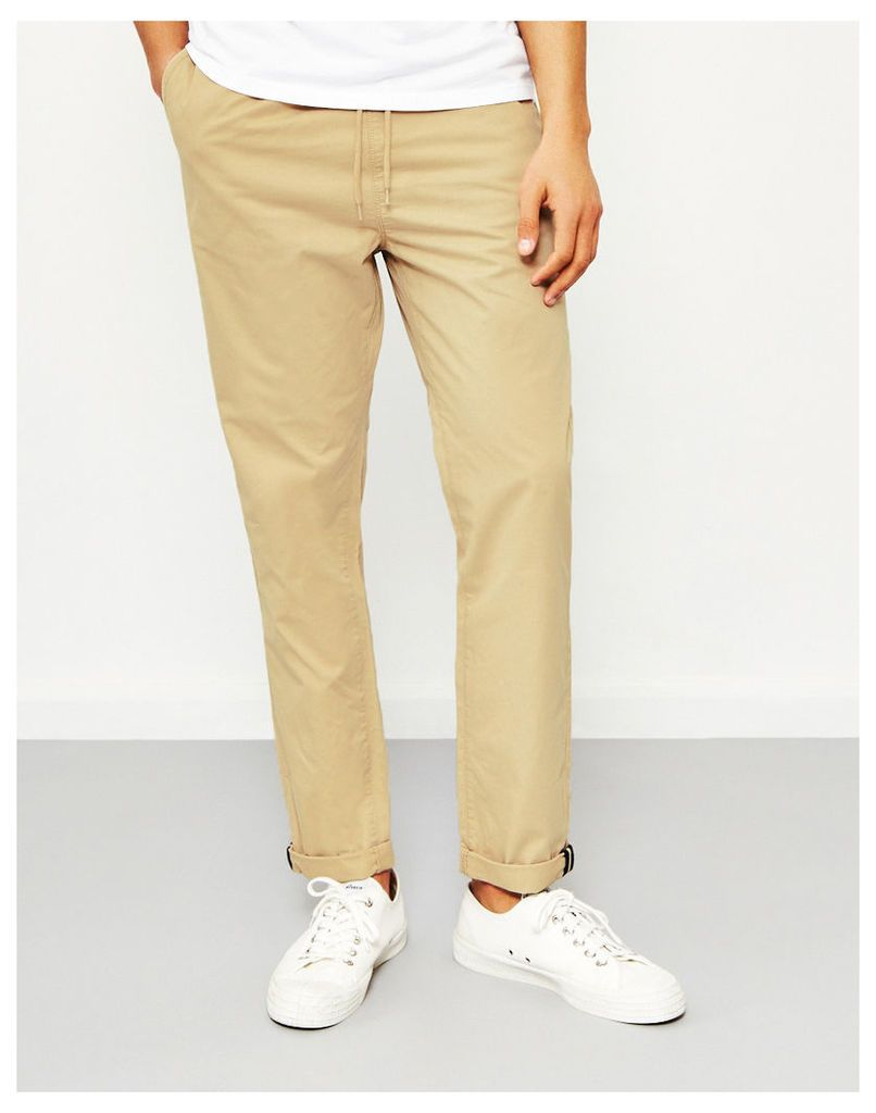 The Idle Man Relaxed Cotton Trouser Stone