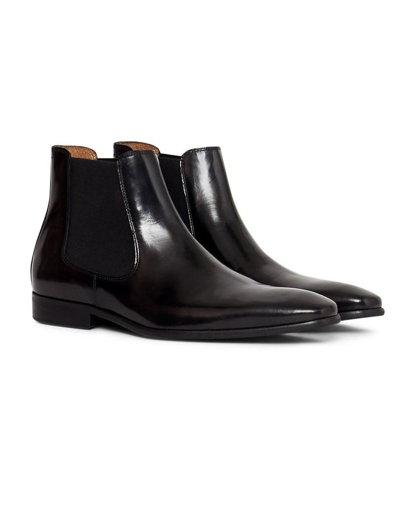The Idle Man Leather Chelsea Boot Black