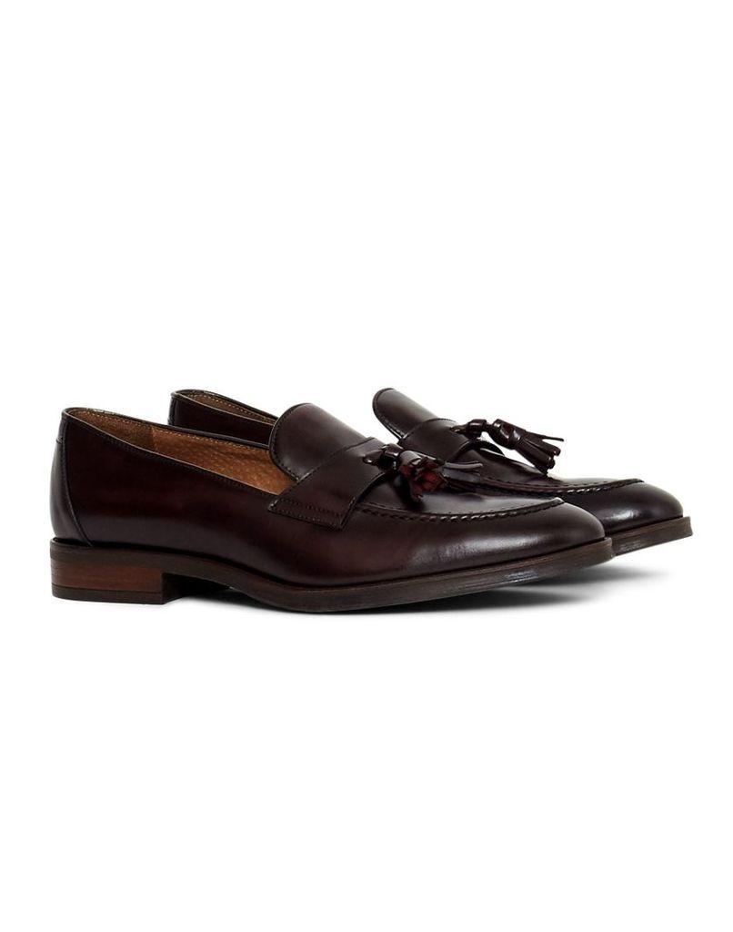 The Idle Man Leather Loafer Burgundy