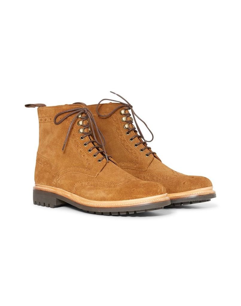 Grenson Fred Boot Suede Brown