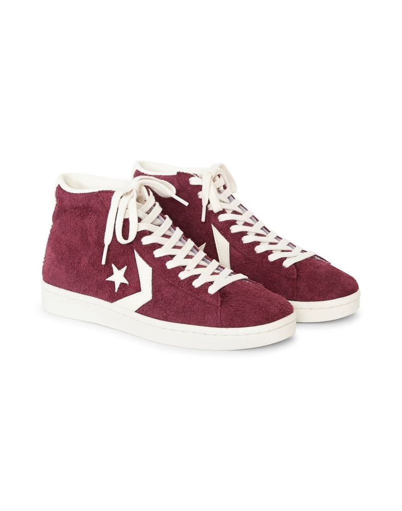 Converse Pro Leather '76 Suede Mid Burgundy