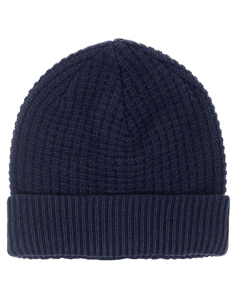 Men's Blue Inc Navy Simple Knitted Beanie, Blue
