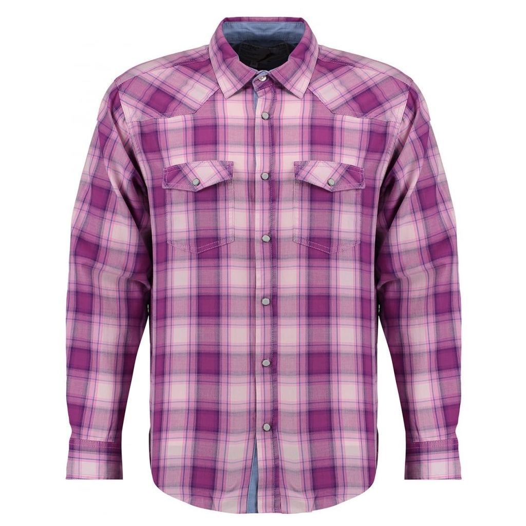 Men's Blue Inc Purple Jersey Long Sleeve Shirt, Purple