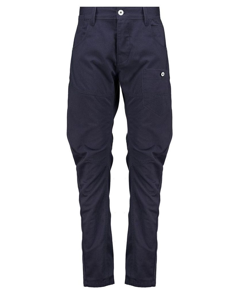 Men's Blue Inc Navy Blue Engineered Fit Utility Trouser With Cinch Back, Blue