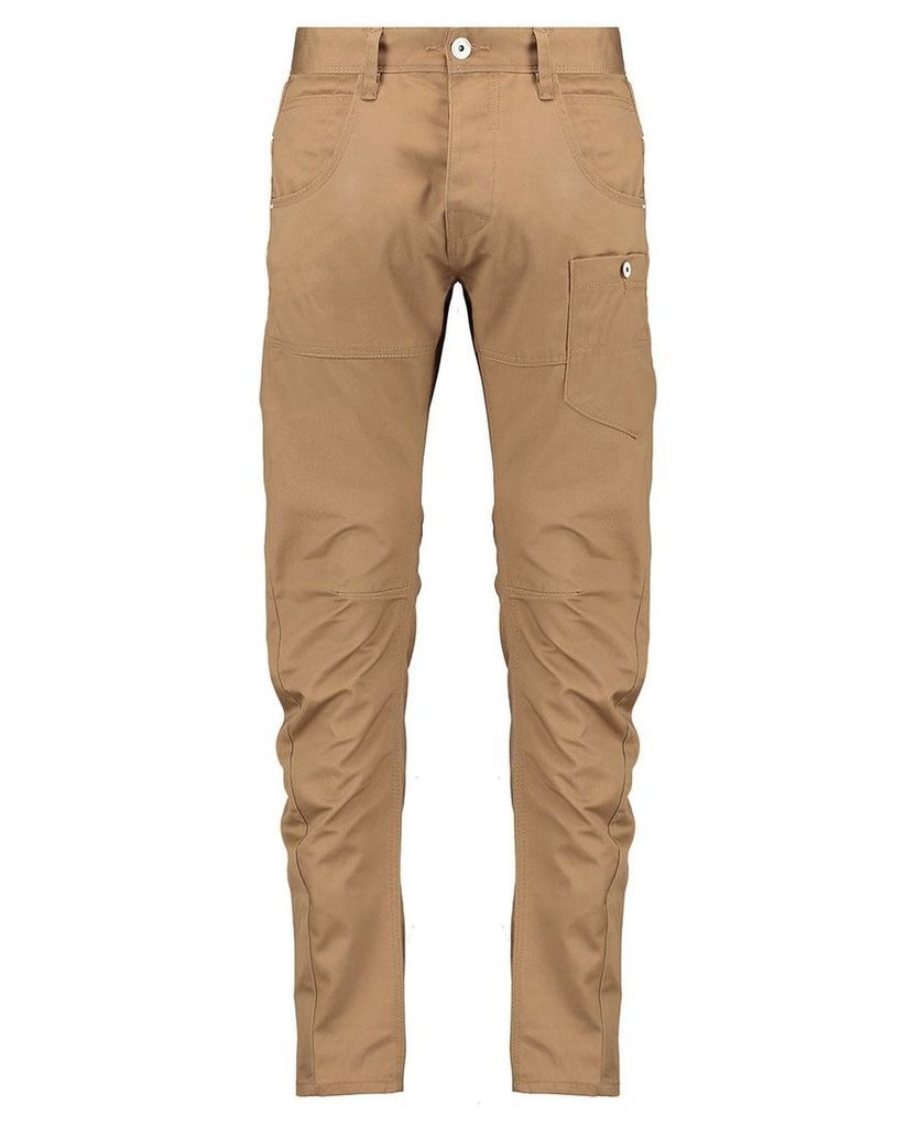 Men's Blue Inc Engineered Fit Tan Utility Pant With Cinch Back, Brown