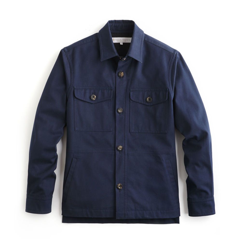 Piccadilly Shacket - Navy Cotton
