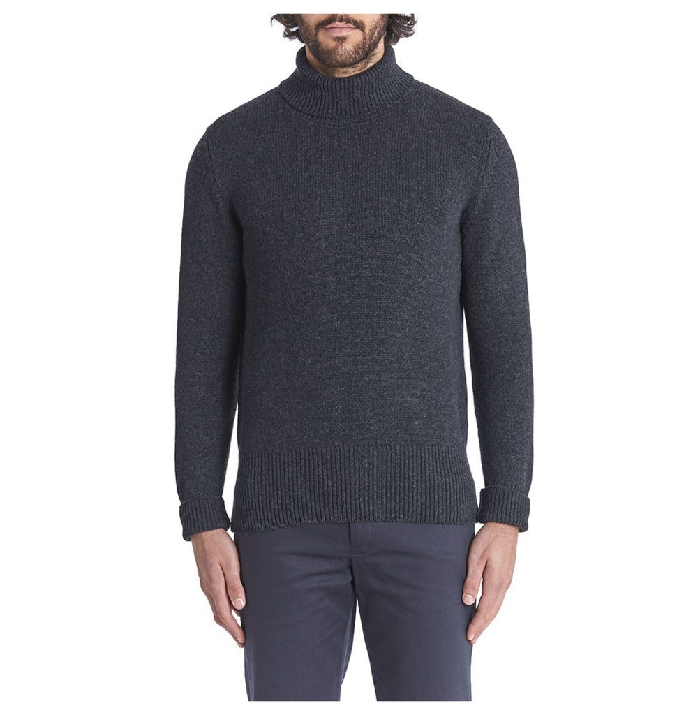 Cashmere Ribbed Submariner - Charcoal