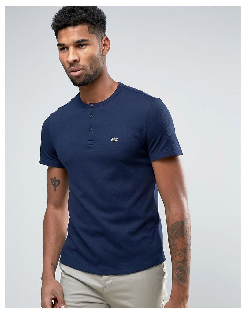 Lacoste Live T-Shirt With Pocket In Navy - Navy