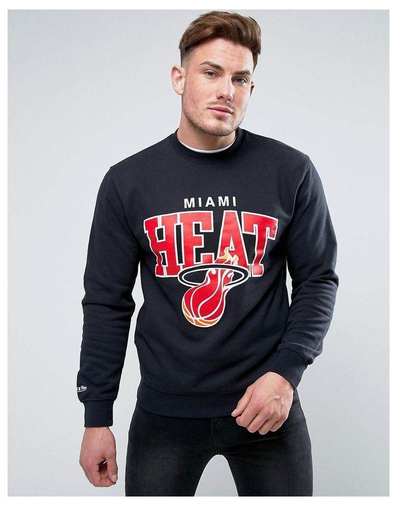 Mitchell & Ness Miami Heat Sweatshirt - Black