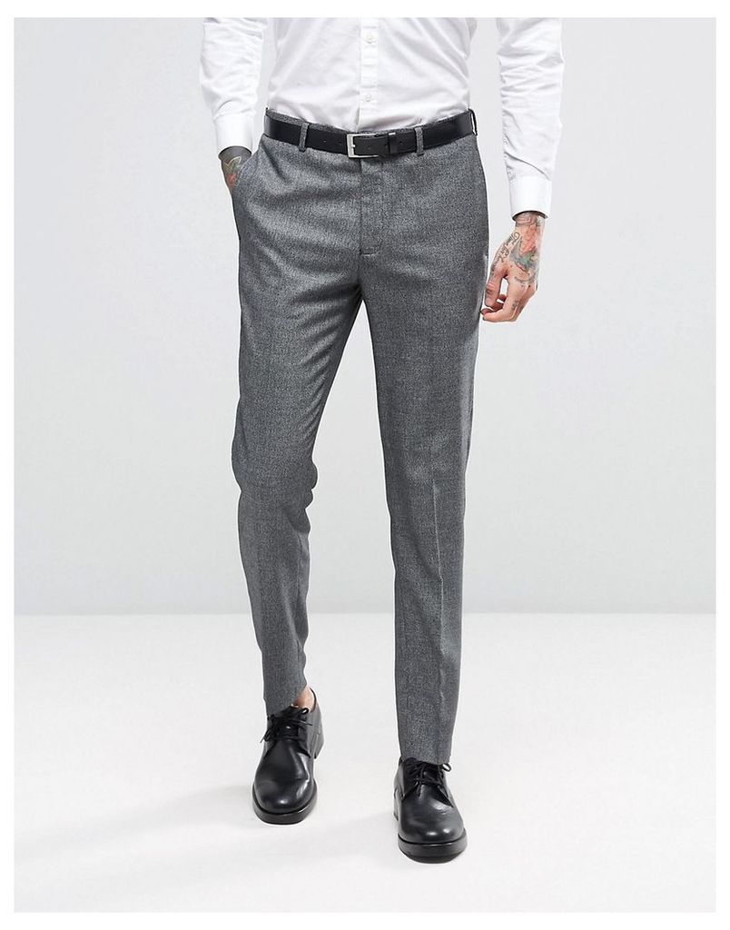 ASOS WEDDING Skinny Suit Trouser in Micro Texture - Multi
