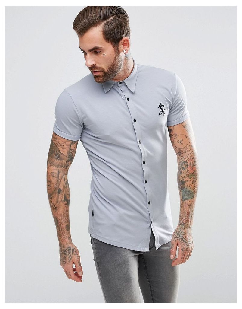 Gym King Muscle Shirt In Grey - Grey