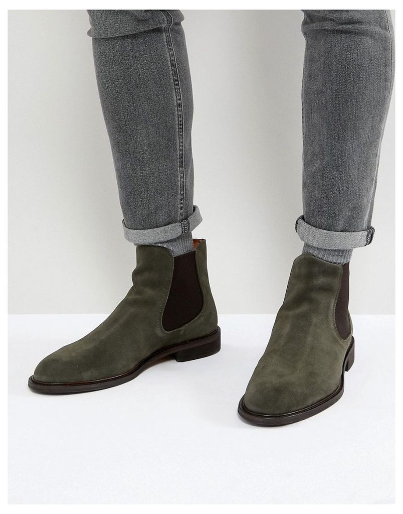 Tak Flyselskaber Merchandiser Selected Homme Suede Chelsea Boots - Green olive by Selected Homme | Snap  Fashion - Shop Fashion in a Snap