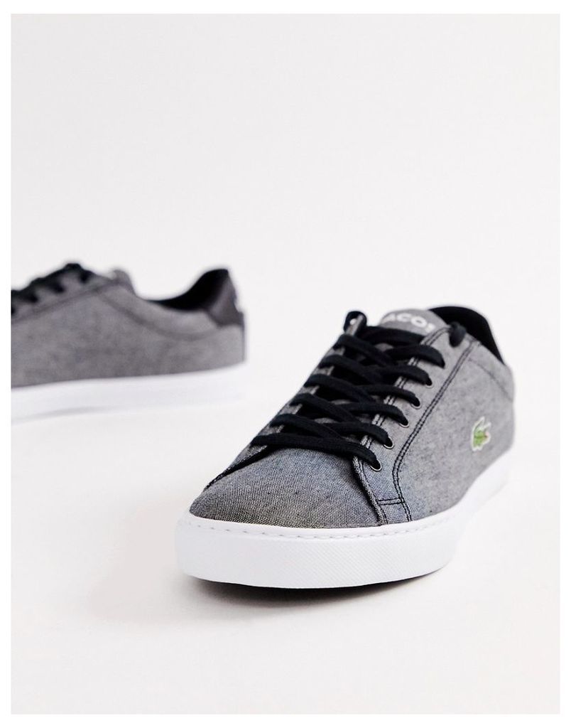 Lacoste vulcanised trainers in black