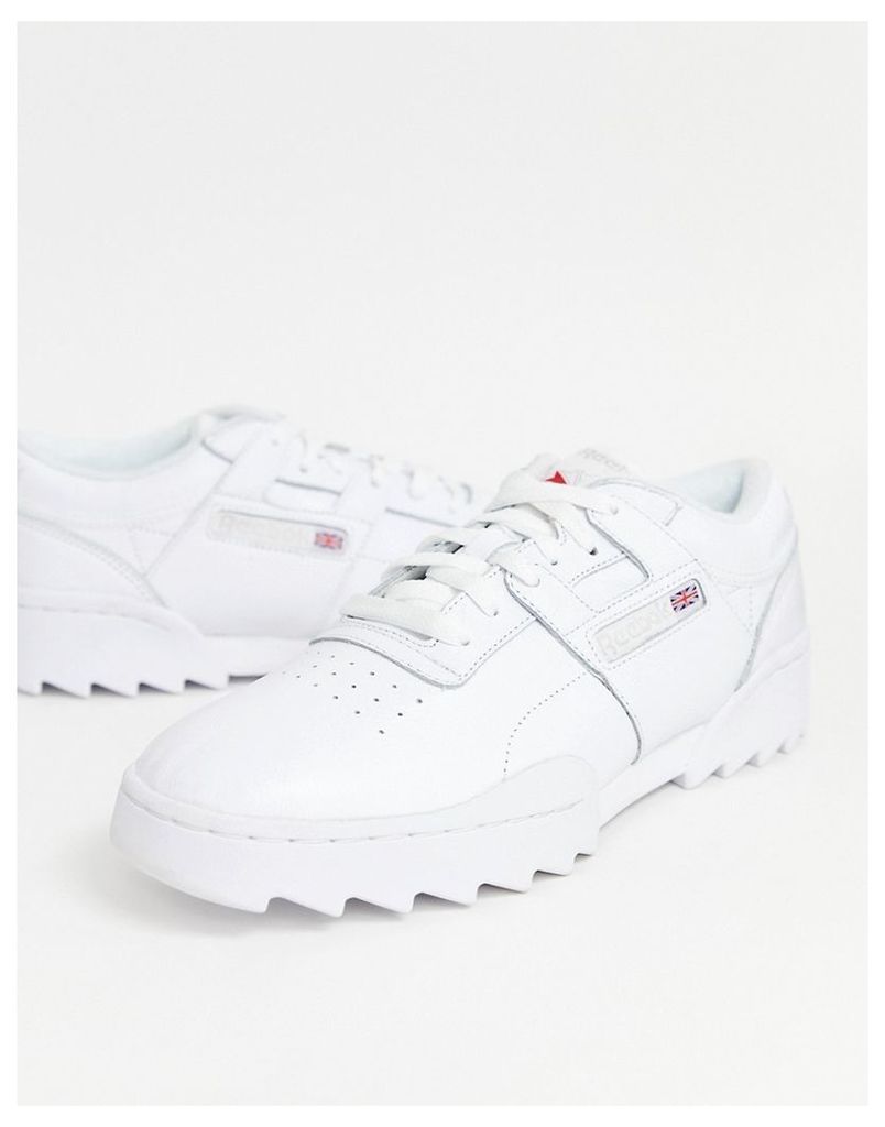 Reebok Workout Ripple Trainers in white DV5326