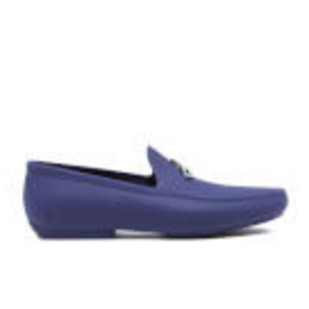 Vivienne Westwood MAN Men's Enamelled Orb Moccasin Shoes - Cobalt Blue - UK 11