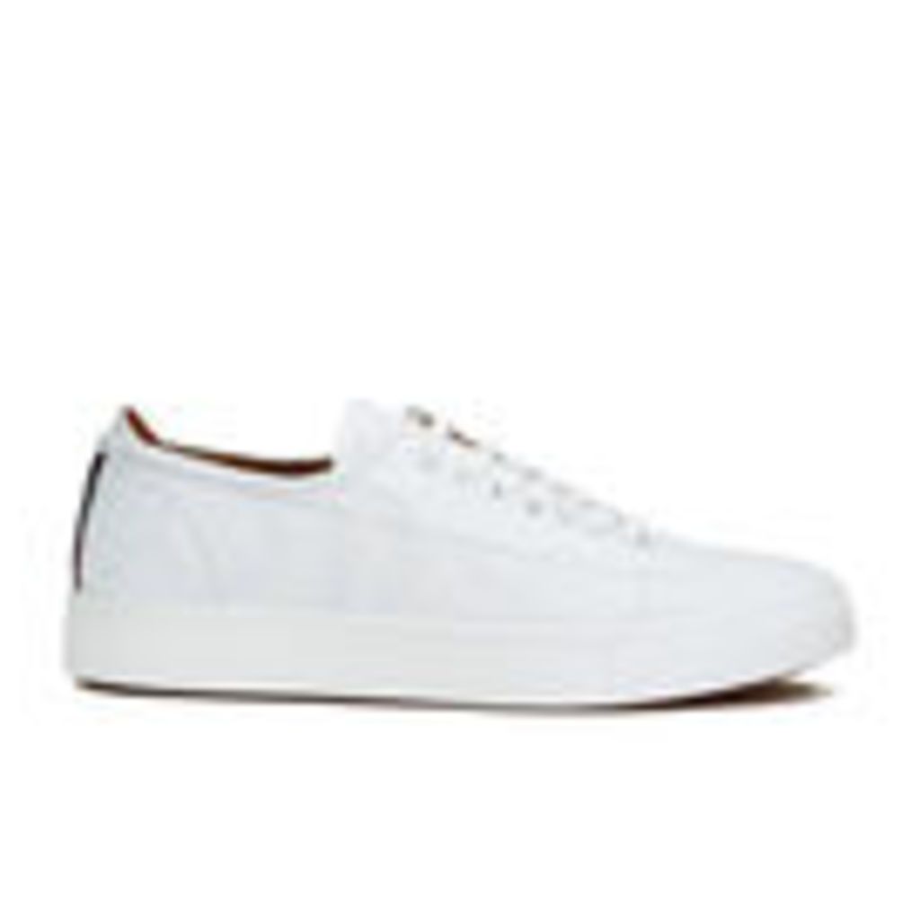 Vivienne Westwood MAN Men's Embossed Squiggle Leather Oxford Trainers - White - UK 10